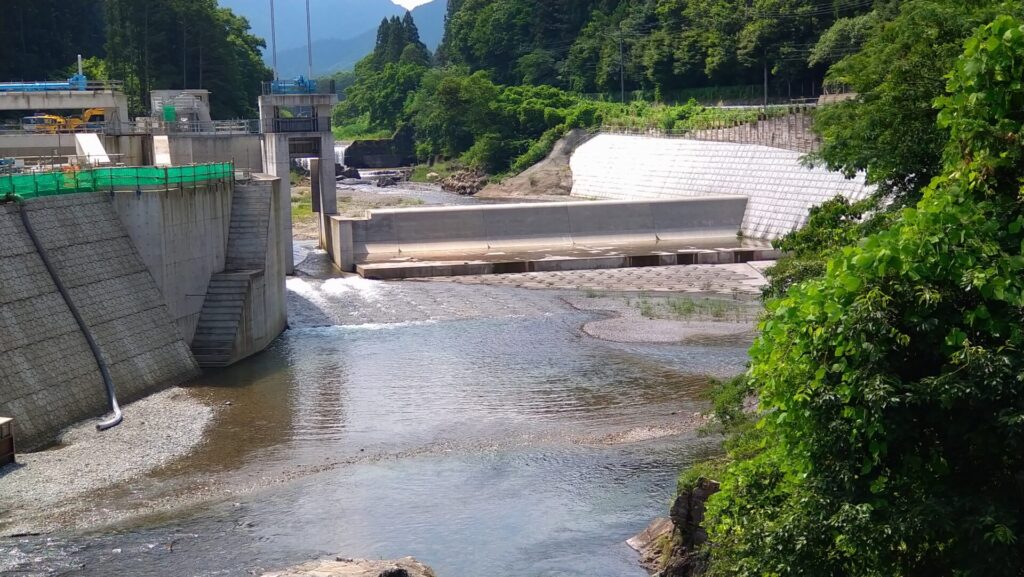 南摩ダムの取水口