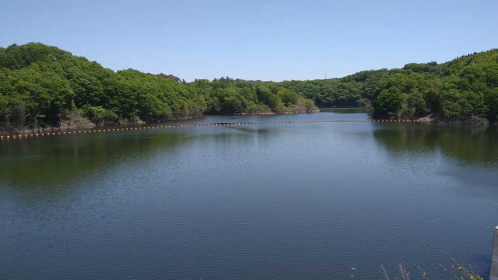 母畑湖の風景