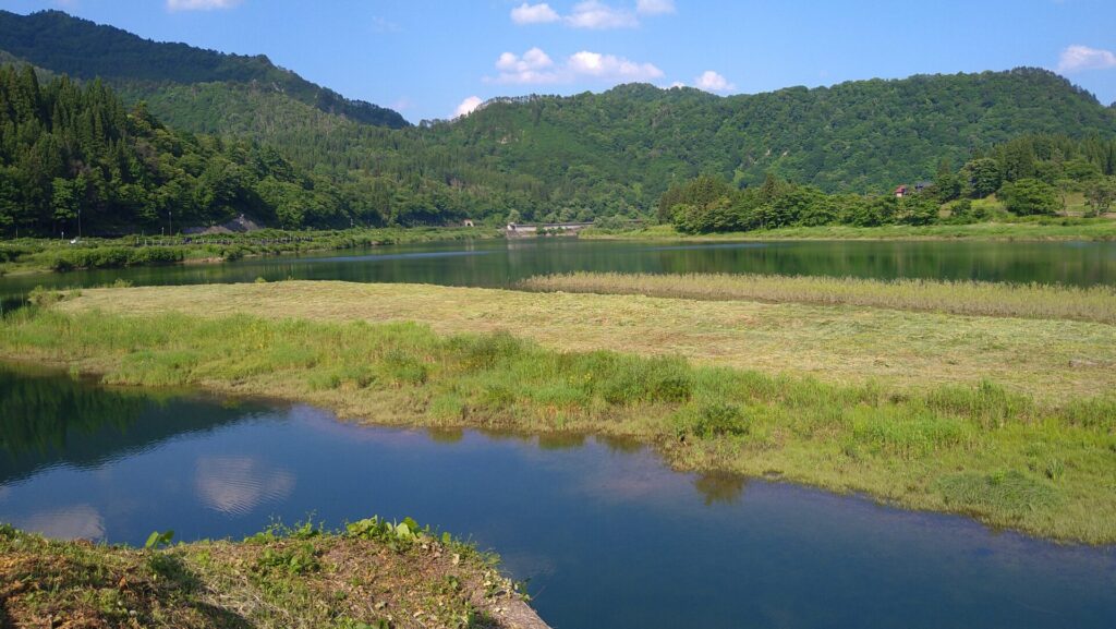 滝ダムのダム湖