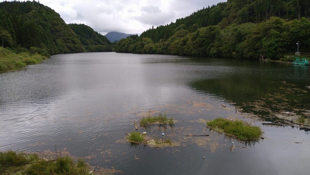 柳津ダムのダム湖