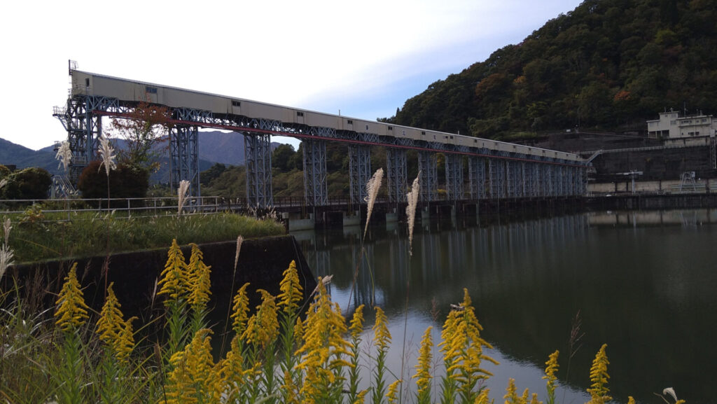 左岸の上流側から見た楊川ダム