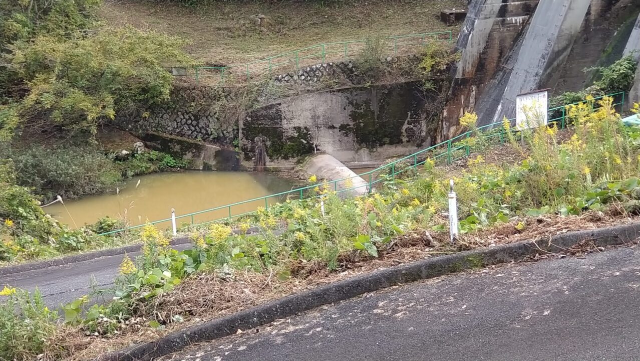 小玉川第二発電所ダムの減勢工