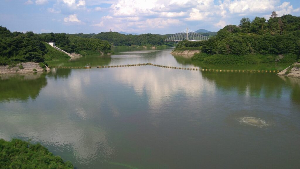 さくら湖の風景