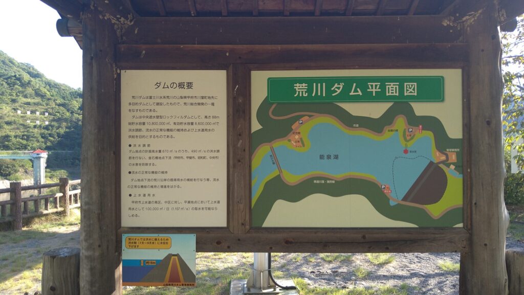 荒川ダム平面図