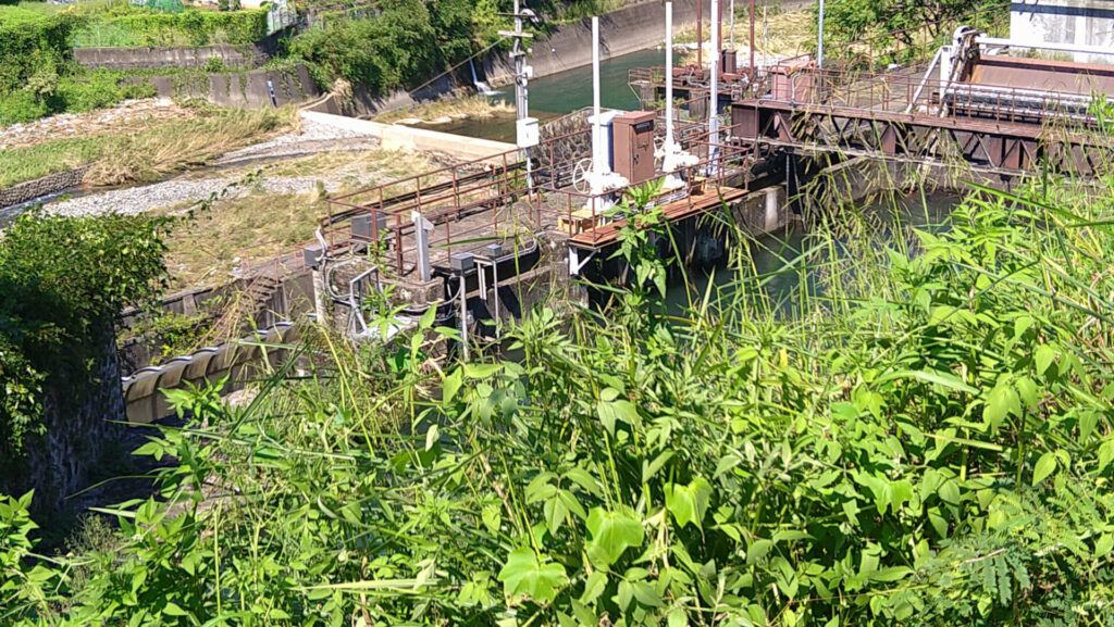 川茂ダムの取水口