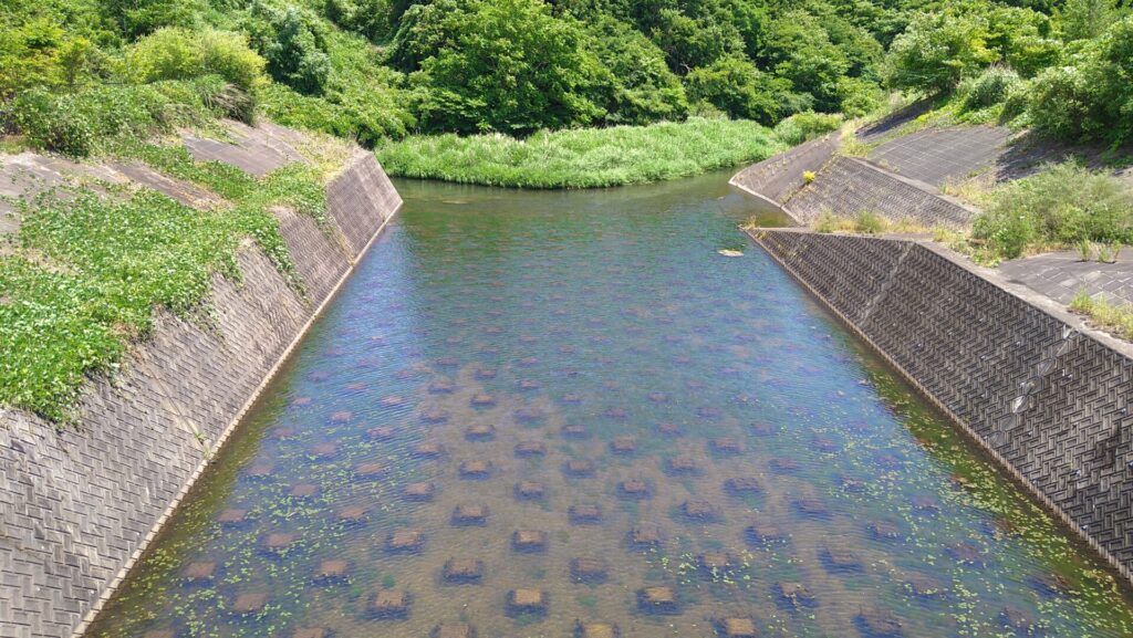 小田ダムの導流部