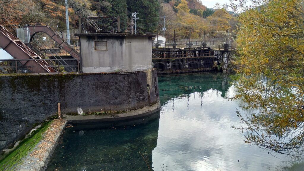 大谷川ダムの取水口