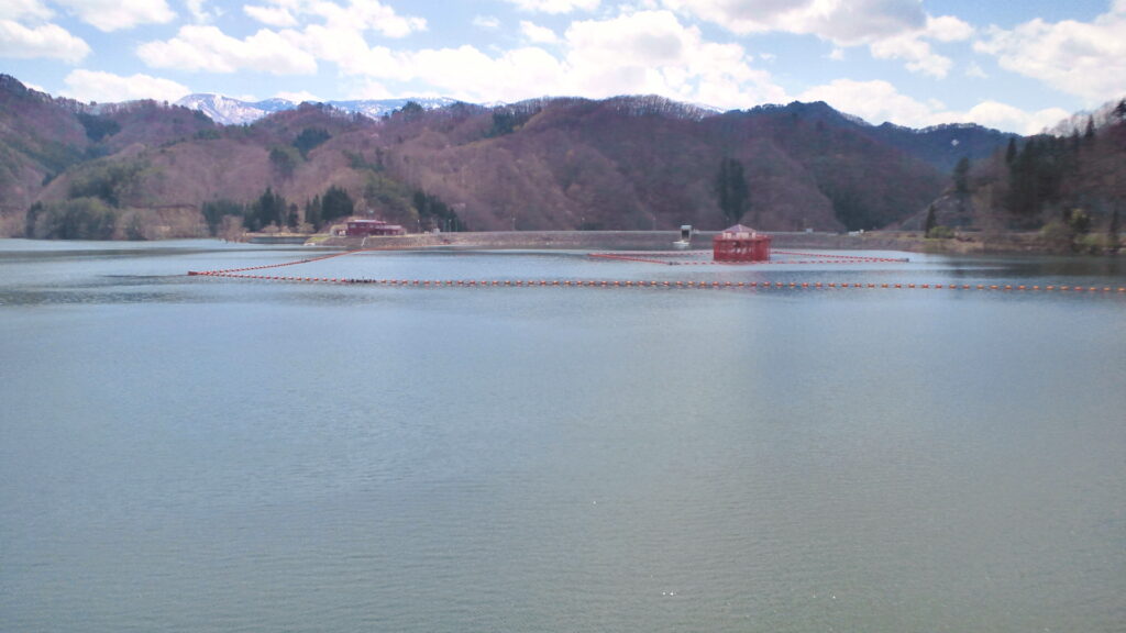 上流側から見た水窪ダム