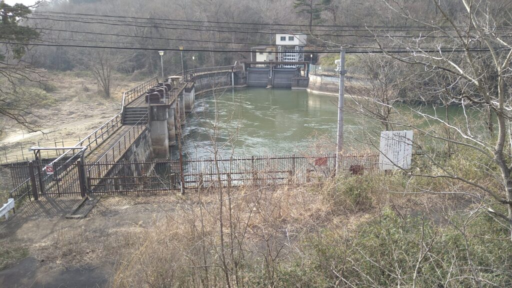 入川補助調整池の風景