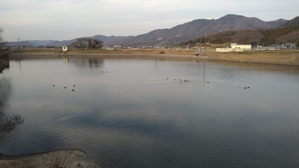 柳沢貯水池の風景