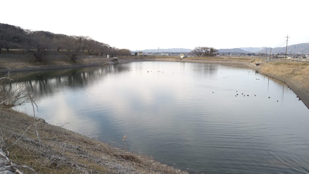 柳沢貯水池の風景