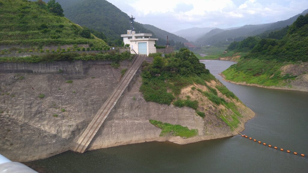 破間川ダムのインクライン