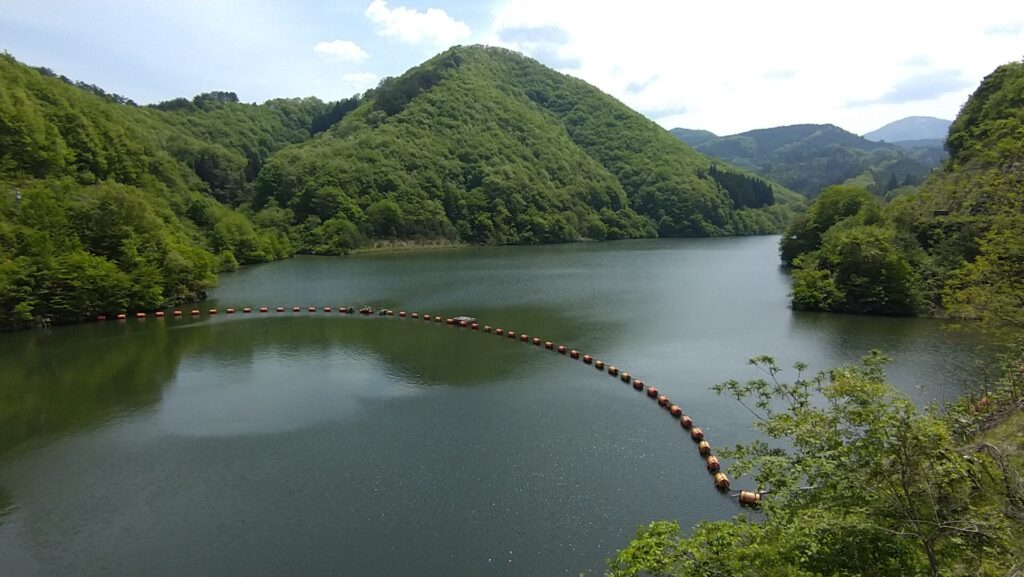 天留湖の風景