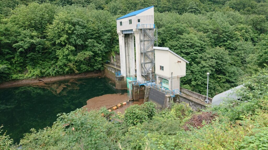 上流側から見た胎内第一ダム