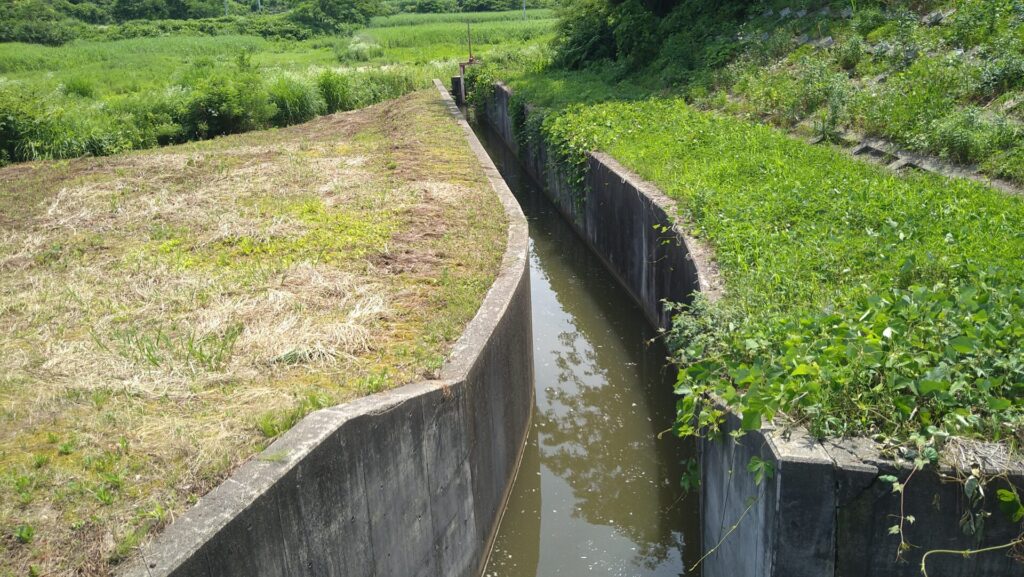 ふるど大池の導流部