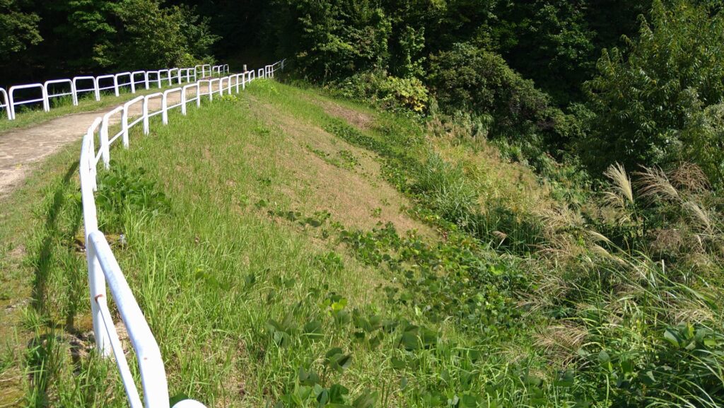 鏡ヶ池の堤体