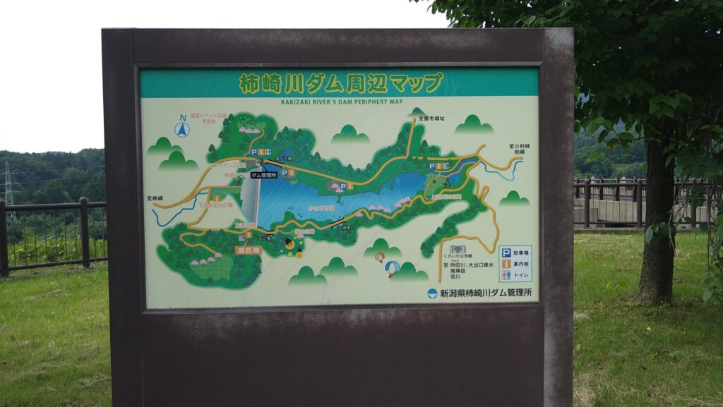 柿崎川ダム周辺マップ