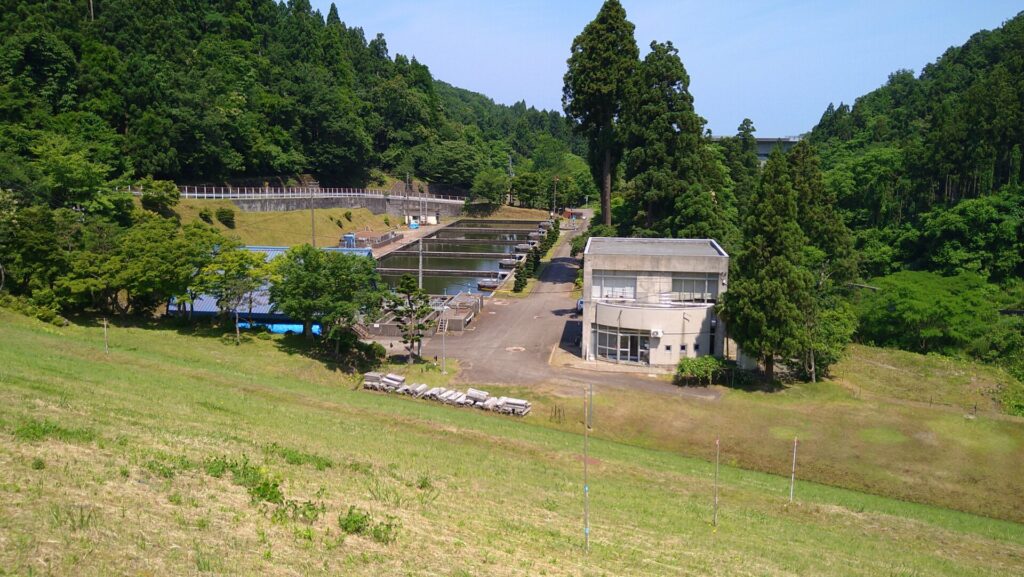 川内ダムの浄水場