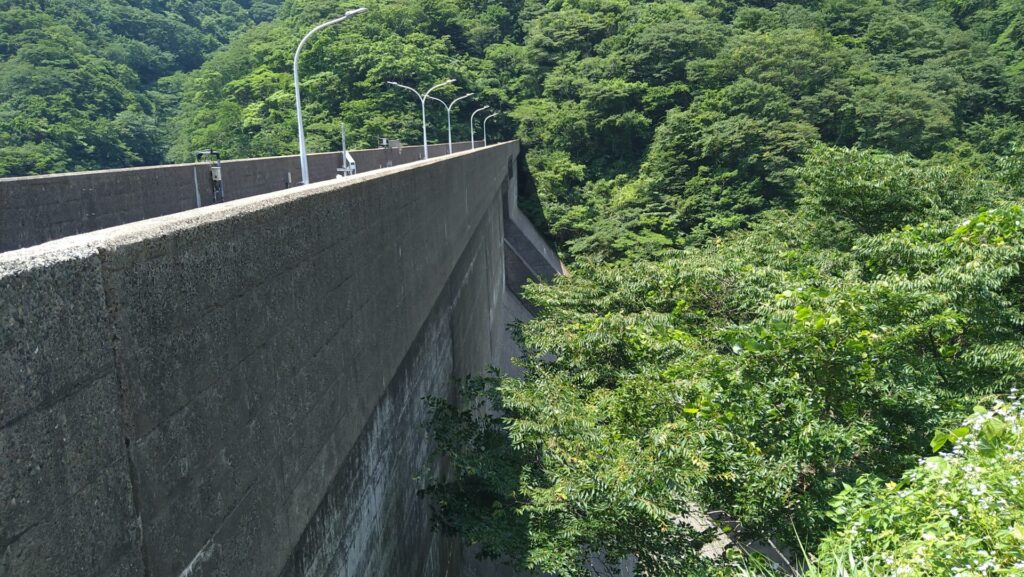 右岸から見た谷根ダム