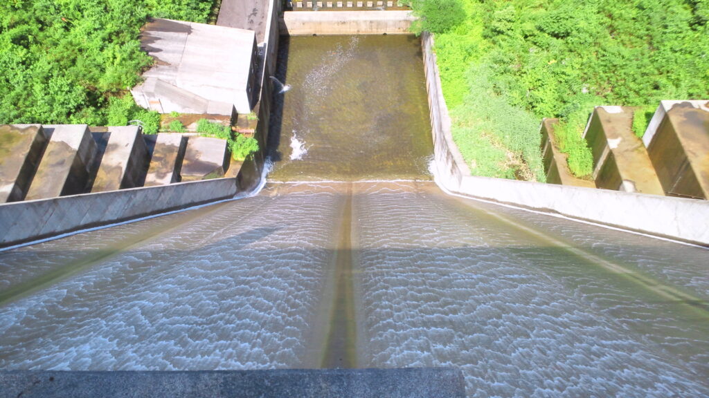 栃ヶ原ダムの減勢工