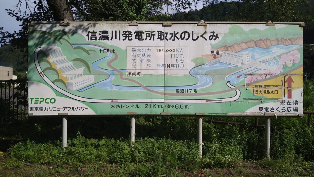 信濃川発電所取水のしくみ