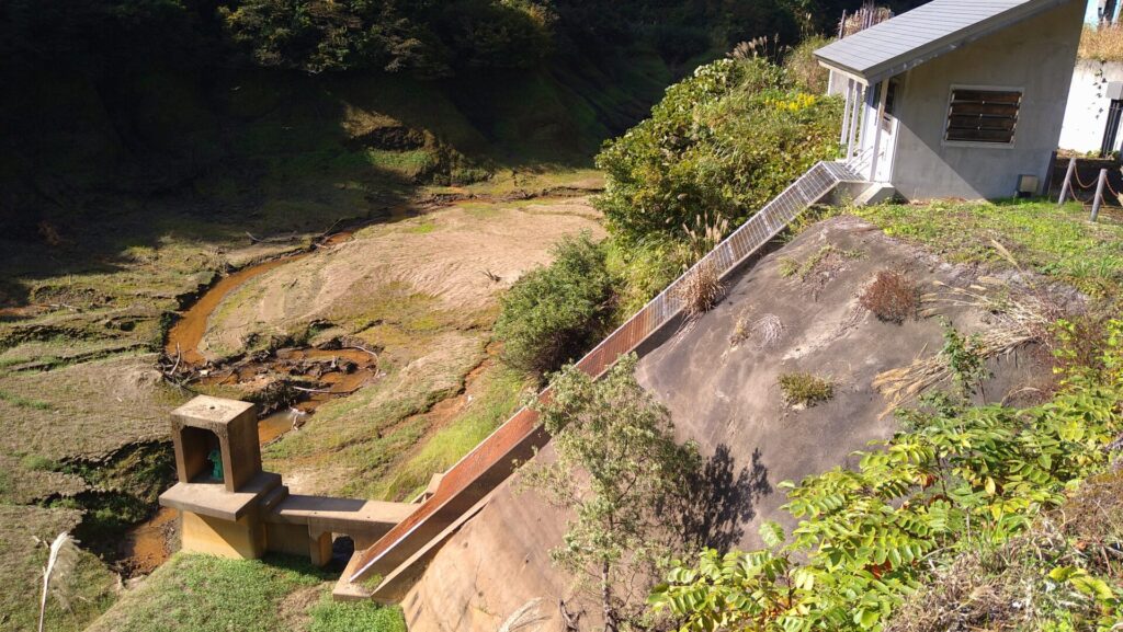 長福寺ダムの取水設備