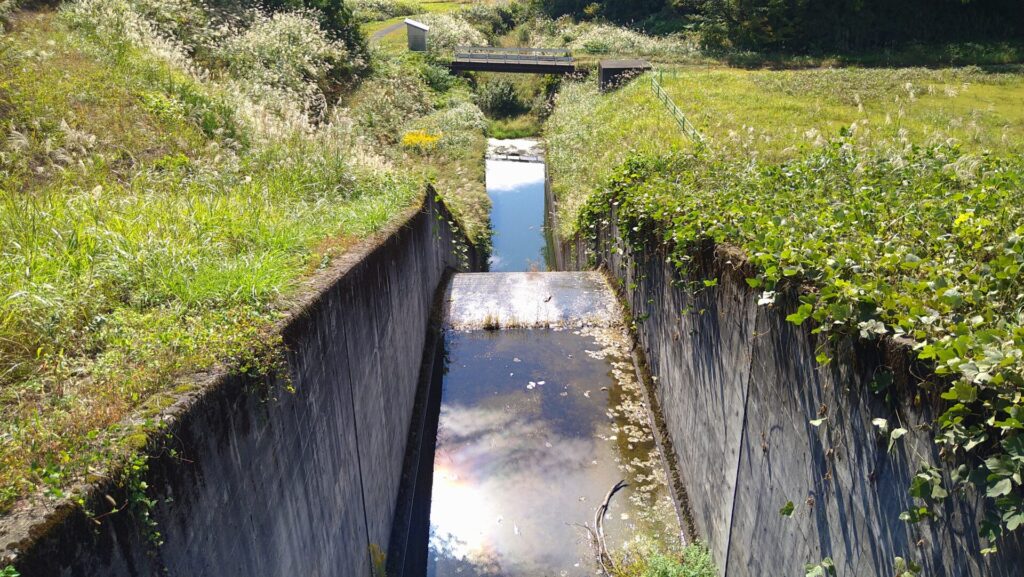 五升苗ダムの導流部