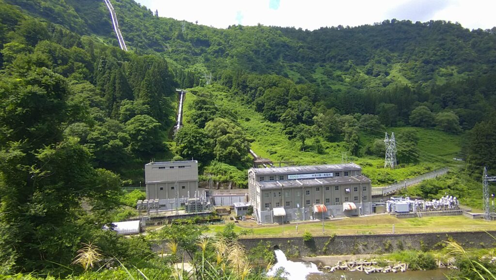 中津川第一発電所の風景