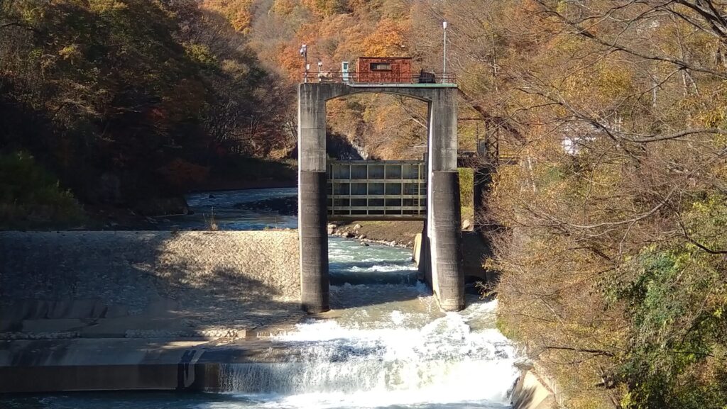 長野原取水堰のゲート