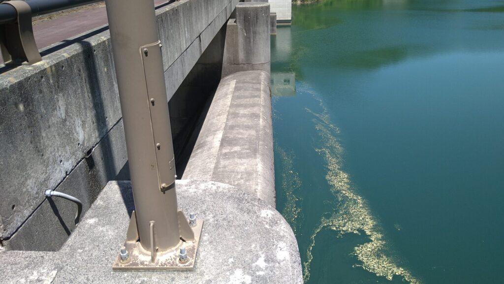 箕輪ダムの洪水吐