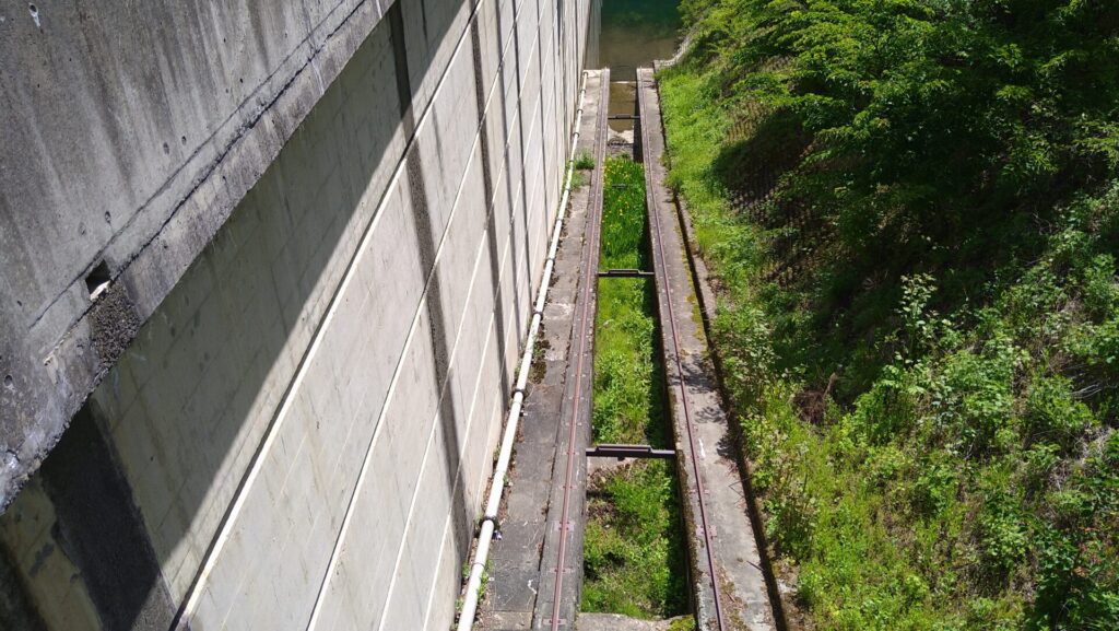横川ダムのインクライン