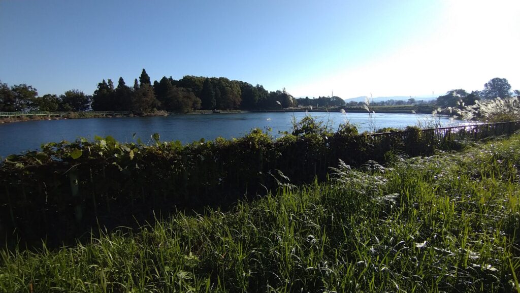 沖ノ原調整池の風景