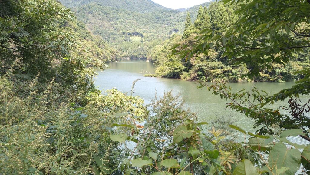 鷹の巣ダムのダム湖