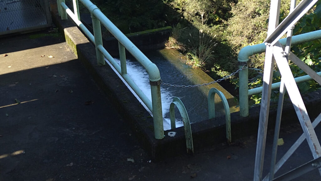 後谷ダムの減勢工