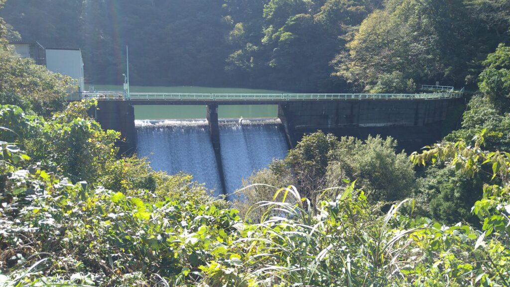 下流側から見た後谷ダム