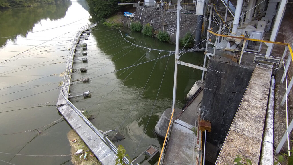 大久保ダムの取水口