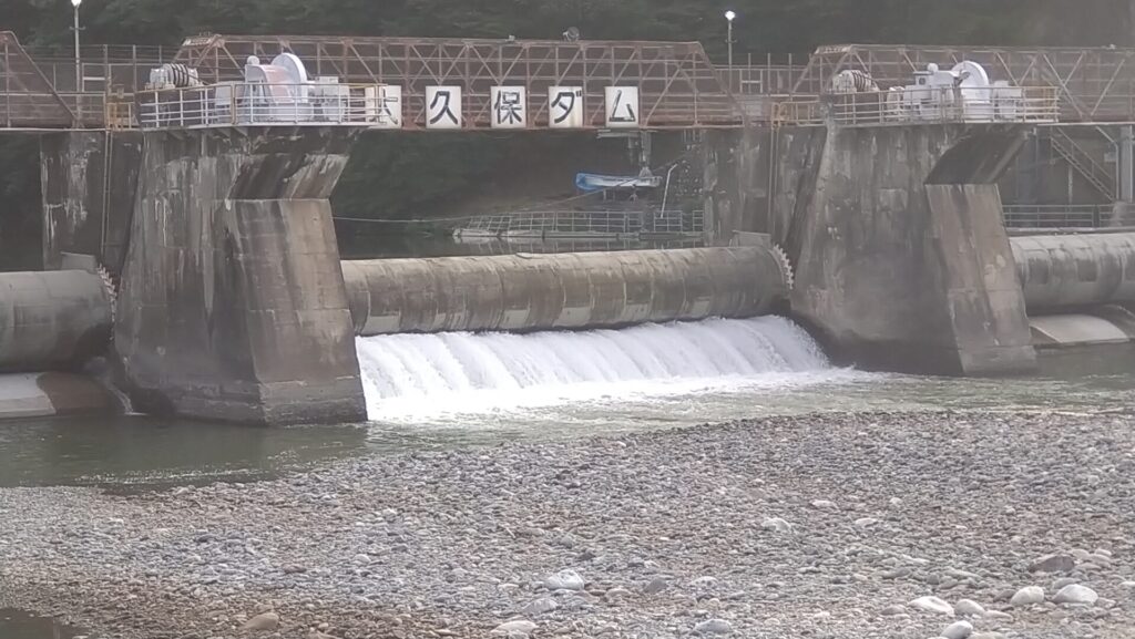 大久保ダムのローリングゲート