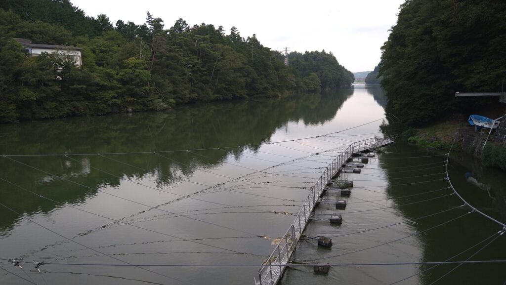 大久保ダムのダム湖