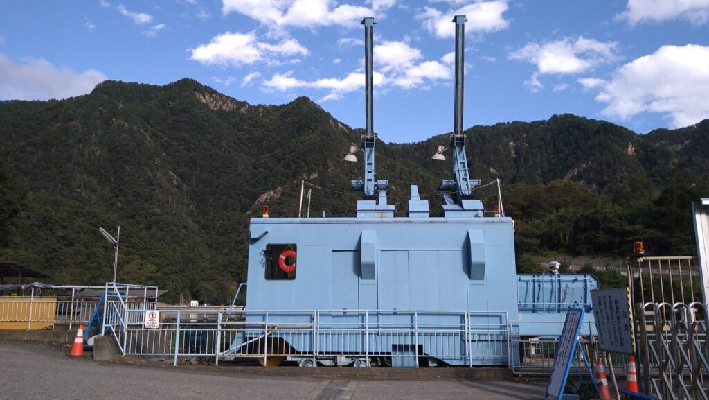 生坂ダムの集塵機