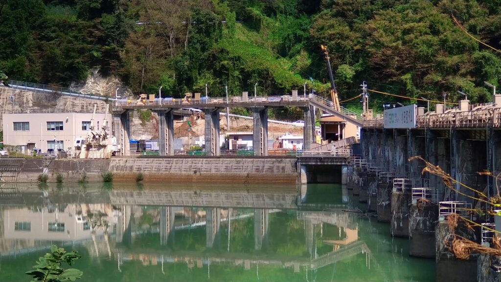 小田切ダムの取水口