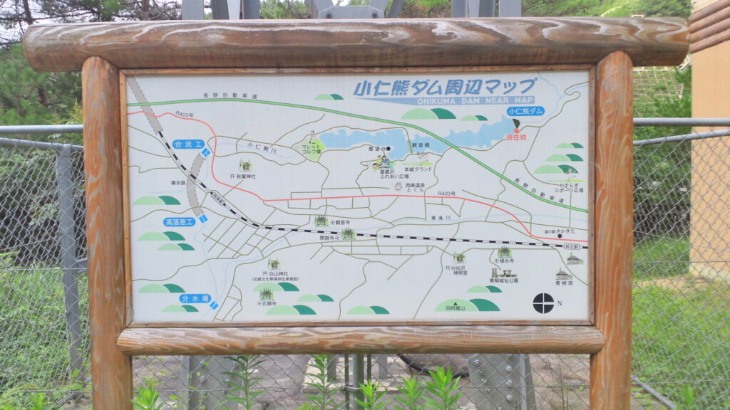 小仁熊ダム周辺マップ