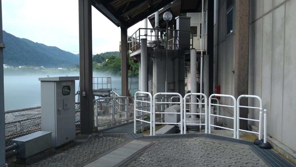 姫川第二ダムの取水口