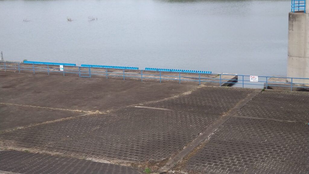 太田頭首工の取水口