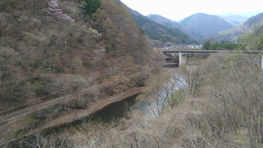 仲内ダムの周辺の風景