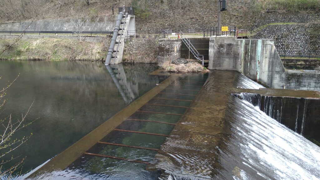 仲内ダムの取水口