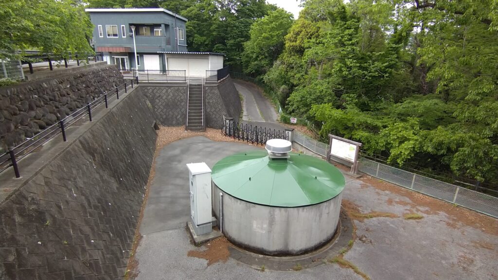 大間々頭首工の入口