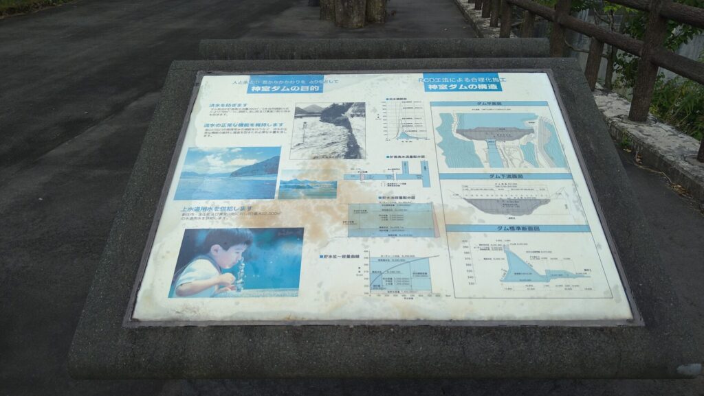 神室ダムの説明版