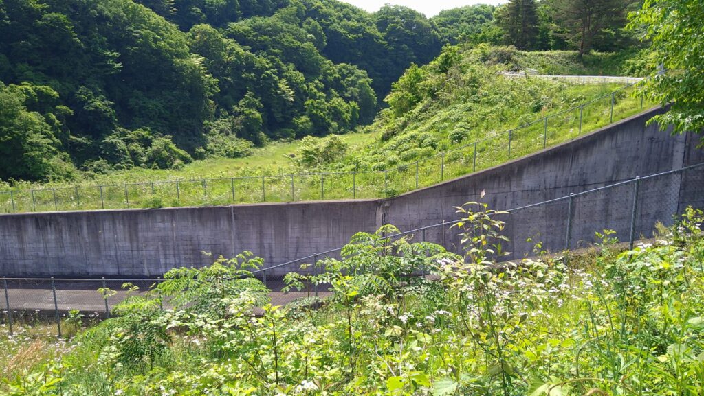 衣川3号ダムの堤体