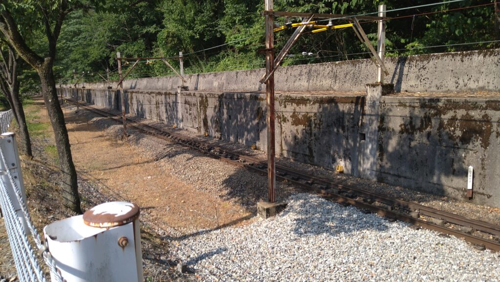 黒部渓谷鉄道の線路
